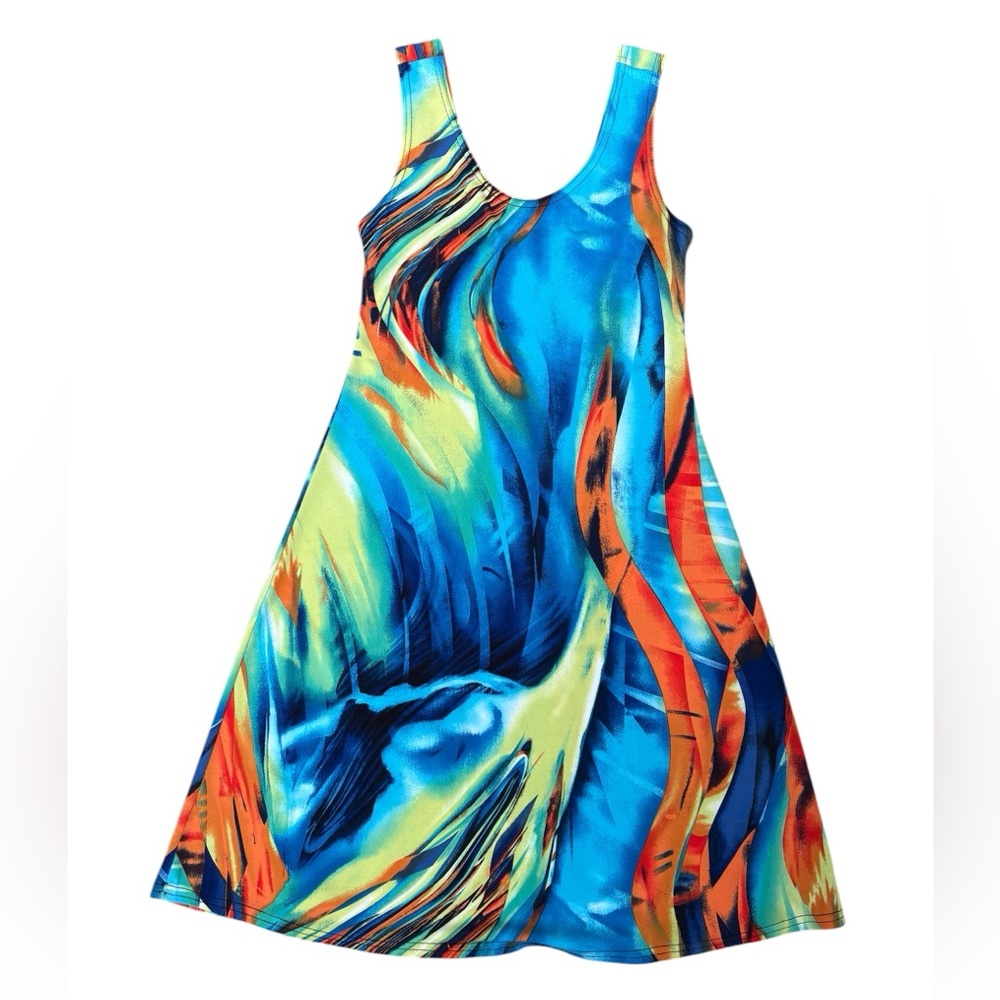 Vibrant Multicolour Sleeveless Dress